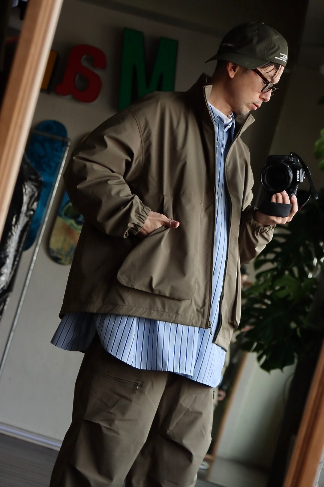 FreshService 23SS SOLOTEX TWILL FUNCTIONAL BLOUSON"KHAKI"スタイル