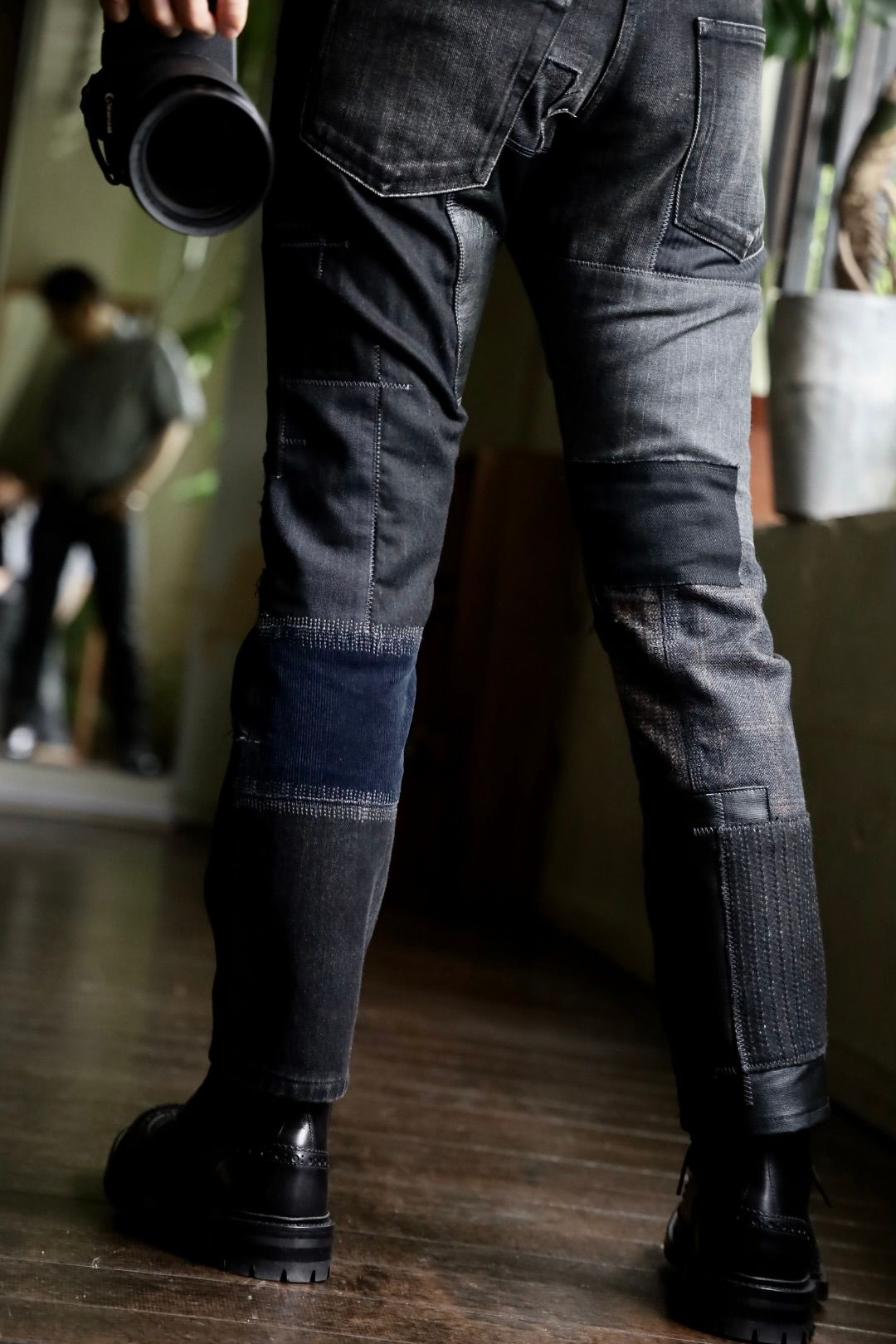 JUNYA WATANABE MANパッチワークMIXデニムパンツスタイル.2024.8