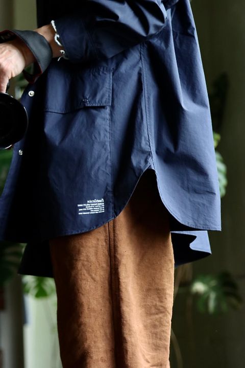 フレッシュサービス 22SS CARGO POCKET UTILITY SHIRT "NAVY"スタイル.2022.6.7.