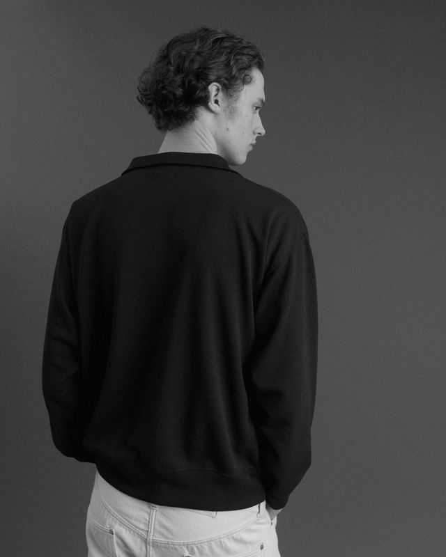 ファウンダ HALF ZIP LONG SLEEVE SHIRT (015FD252012)NAVY