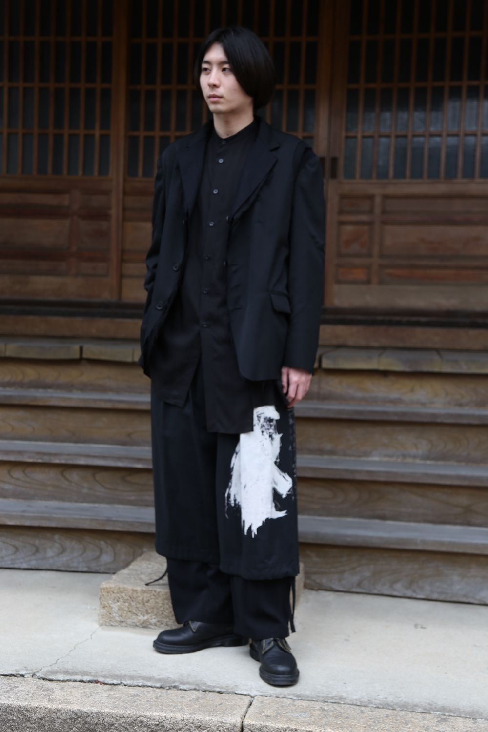 オンラインストア特価 yohji yamamoto 二重レイヤードJKT 22ss namaste