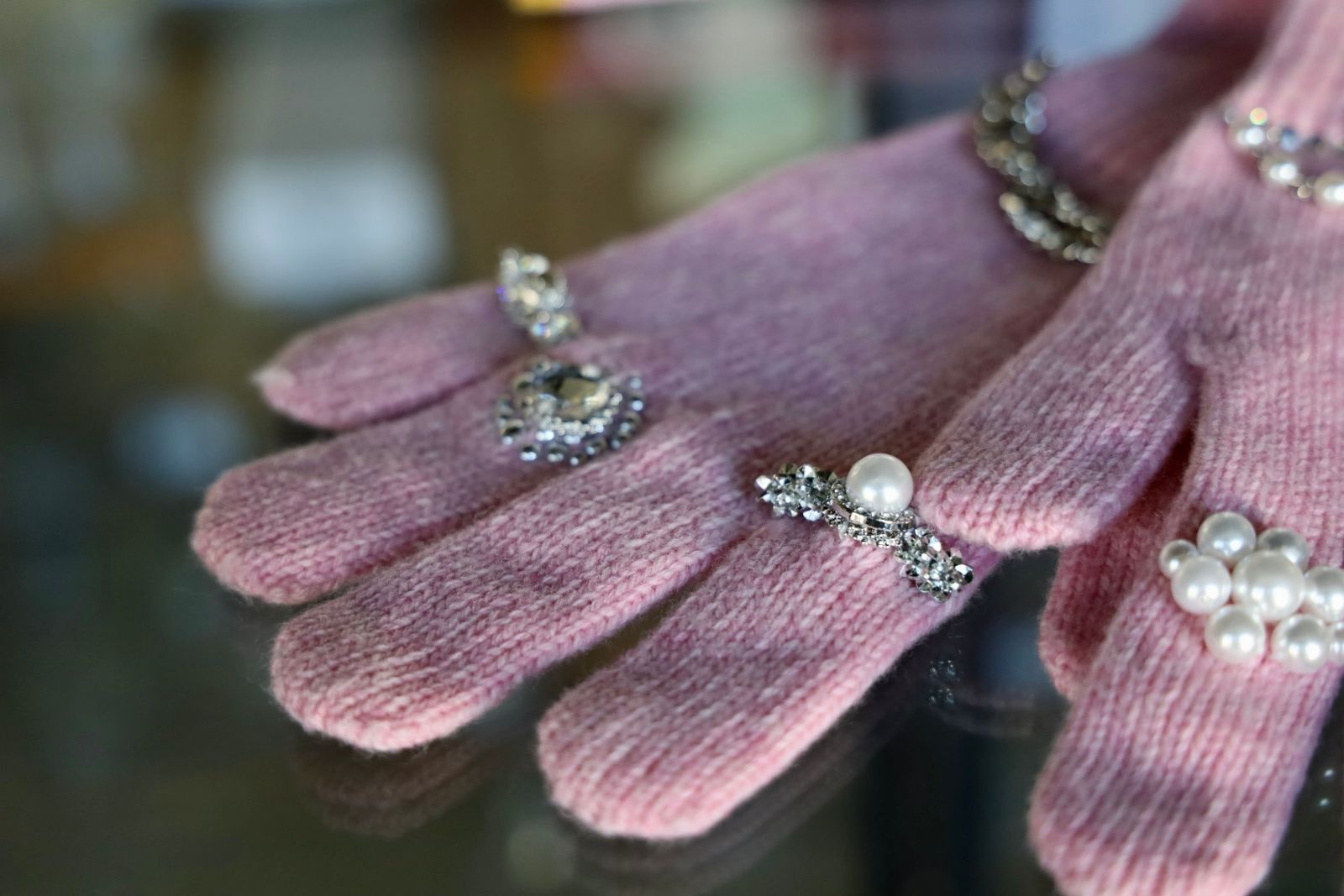 doublet ダブレット25AW LONG KNIT GLOVES WITH RINGS (25AW87GV04) PINK★9月13日(土)発売！