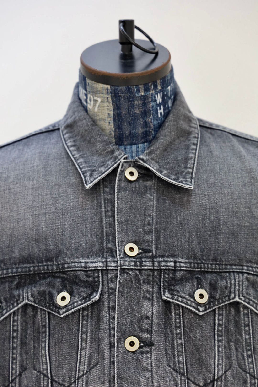 ファンダメンタル デニムジャケット THIRD THIRD JACKET 3YR WASH(FA25JK33U-BK)BLACK