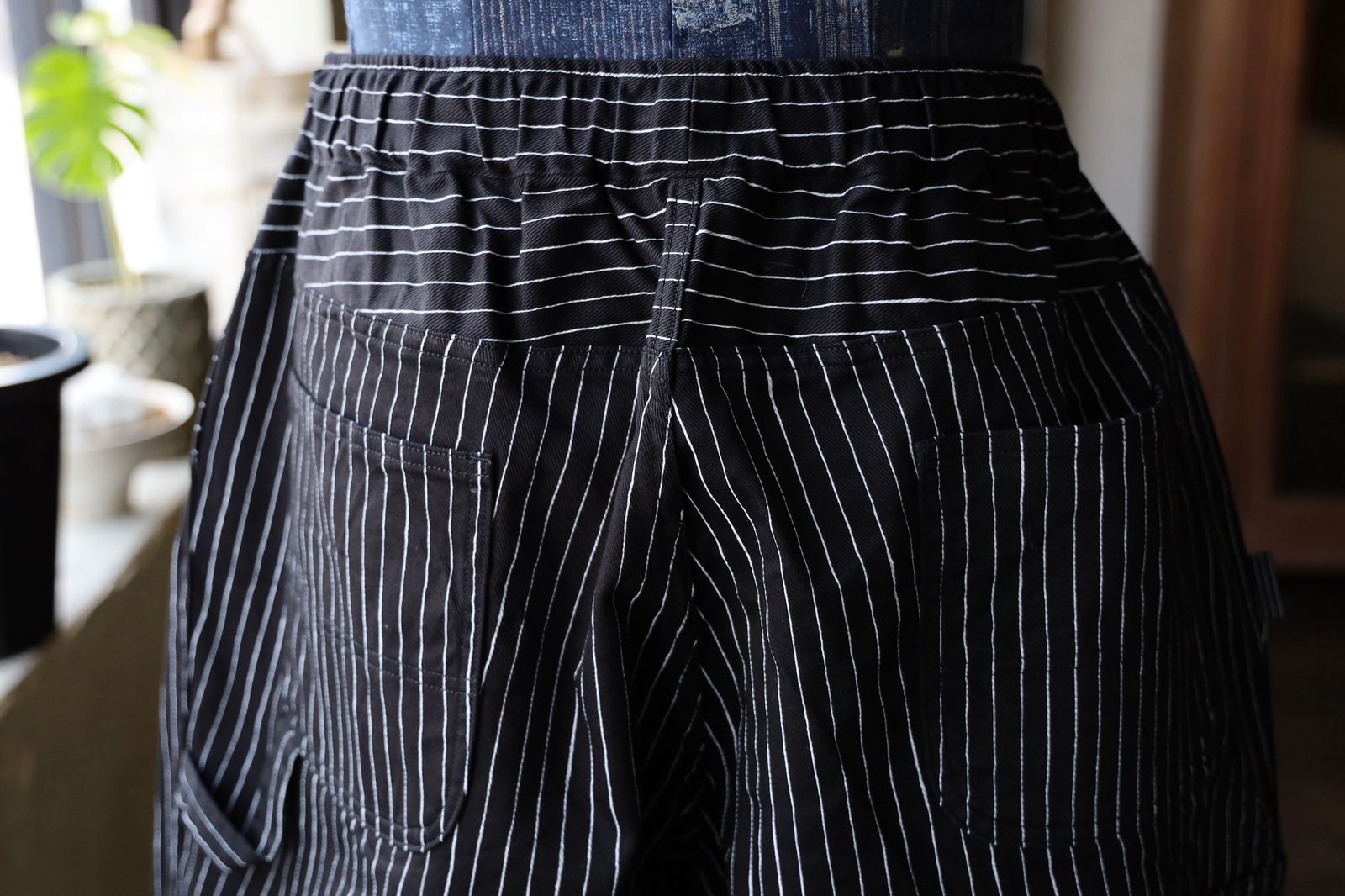 S.F.C 25SS エスエフシー STRIPE PAINTER SHORTS(SFCSS25P07)Black-White