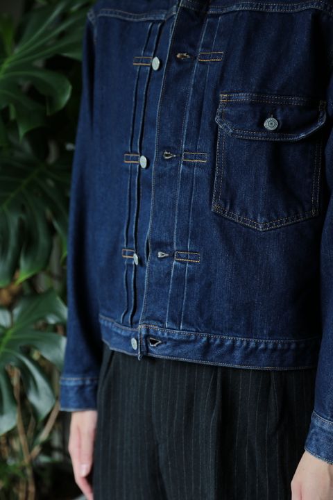 CIOTA 本藍スビンコットン13.5ozデニムGジャン(JKLM-101M-NIDBL-D) style.2021.8.22
