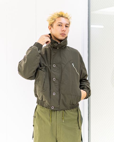 ヨーク 25FW "KATHARINE HAMNETT" Recycle Polyester Short Blouson(YK25FW01129B-KH)OLIVE☆9月13日(土)発売！