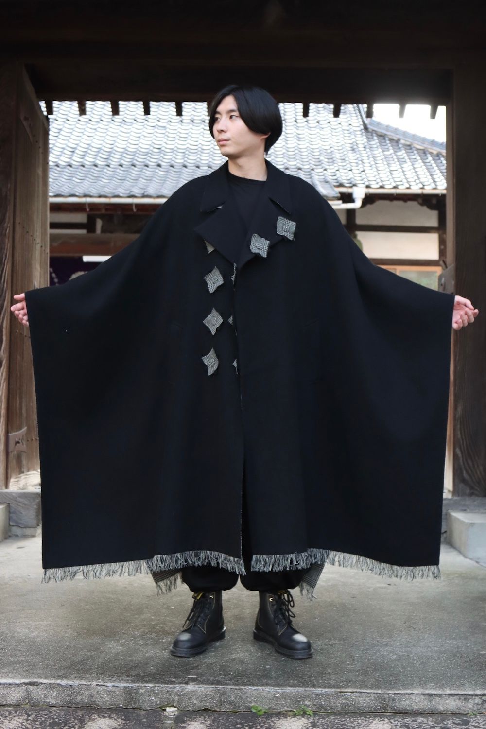 ヨウジヤマモトWOOL SMOOTH SLEEVE CLOAK 21AW購入時の金額¥110000 