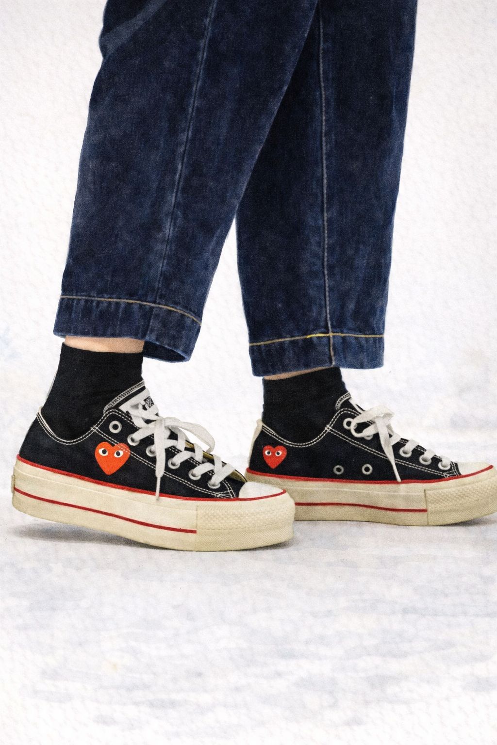 プレイコムデギャルソン PLAY CONVERSE CHUCK TAYLOR(AZ-K125-001-1)BLACK☆新作発売！