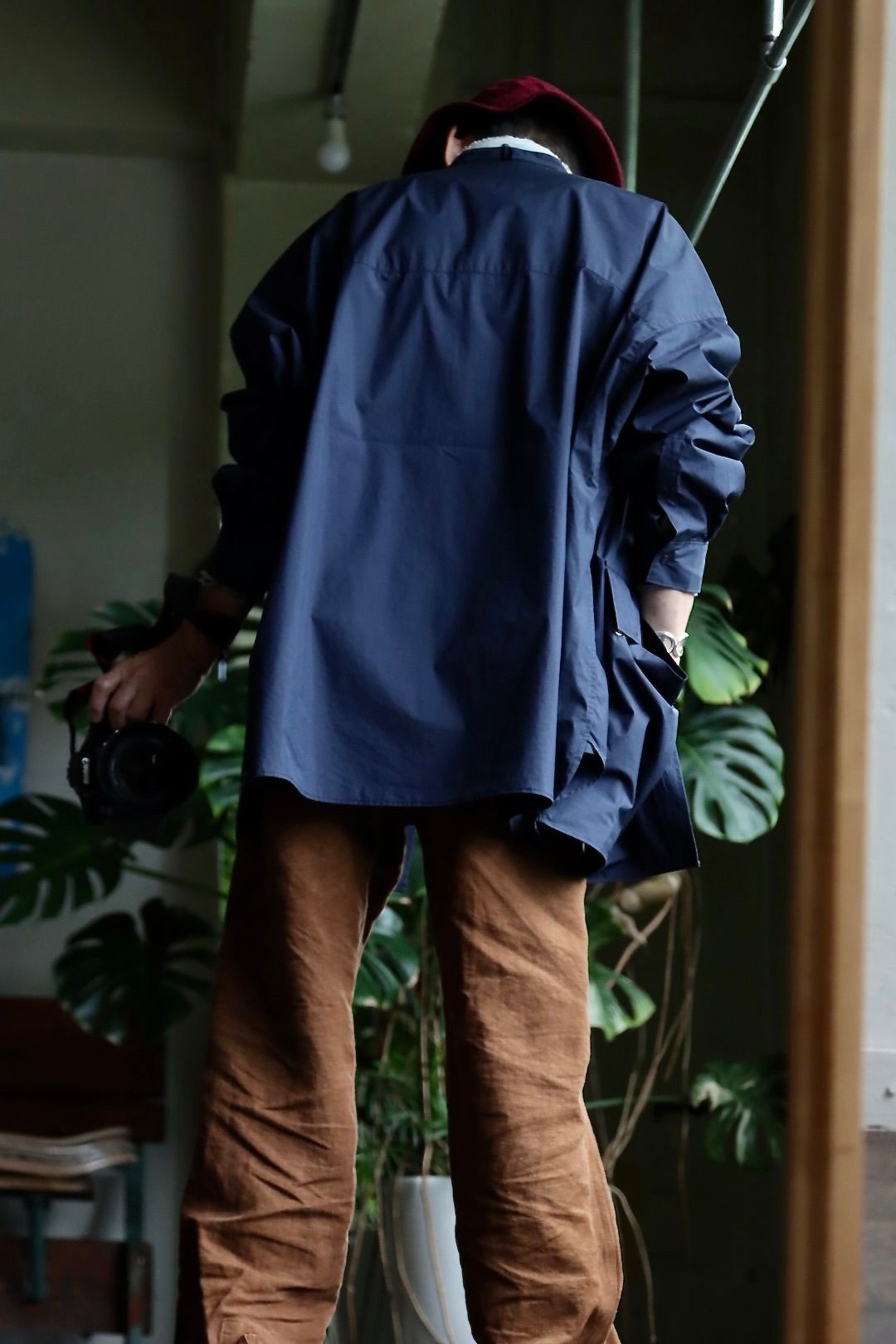 フレッシュサービス 22SS CARGO POCKET UTILITY SHIRT "NAVY"スタイル.2022.6.7.