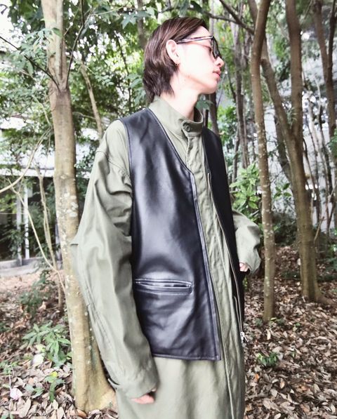 TapWater タップウォーター 23AW Sheep Leather Vestスタイル