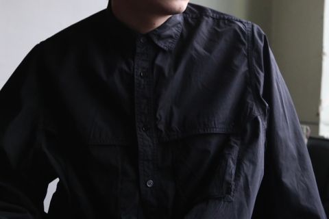 Graphpaper Garment Dyed Poplin Umbrella Yoke Shirt(GM211-50032) style.2021.1.24.