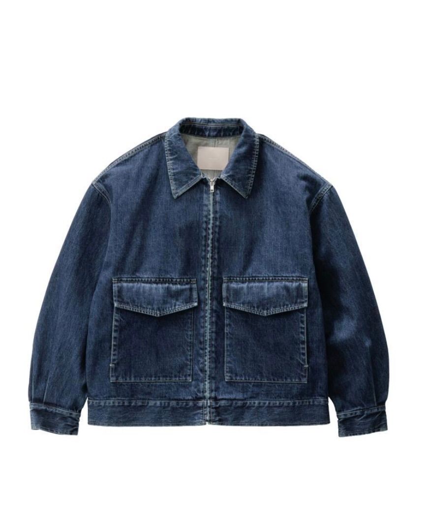 VAN ヴィンヂャケット　ネイビー ジップアップジャケット　ポリエステル Graphpaper - グラフペーパー 25AW Selvage Denim Zip Jacket