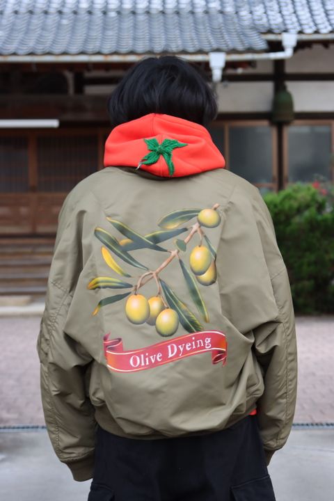 doublet VEGETABLE DYED MA-1(22SS13BL132) style.2022.1.15