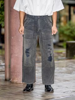 BOW WOW 26FW DOUBLE KNEE DUCK PANTS(BWU-DKDP)BLACK☆10月31日(土)発売！