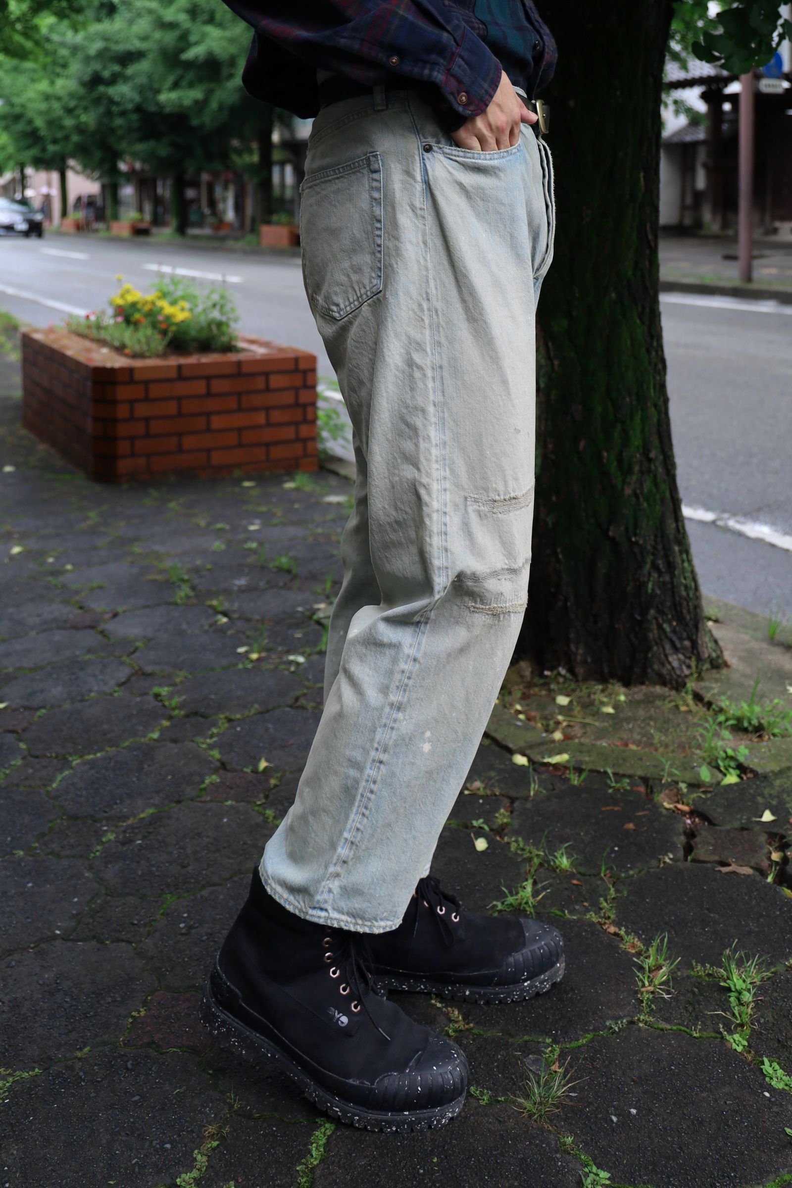 A.PRESSE STYLE2 1st delivery 1st Type Denim Jacket&Washed Denim Wide Pants style 2024.6.21