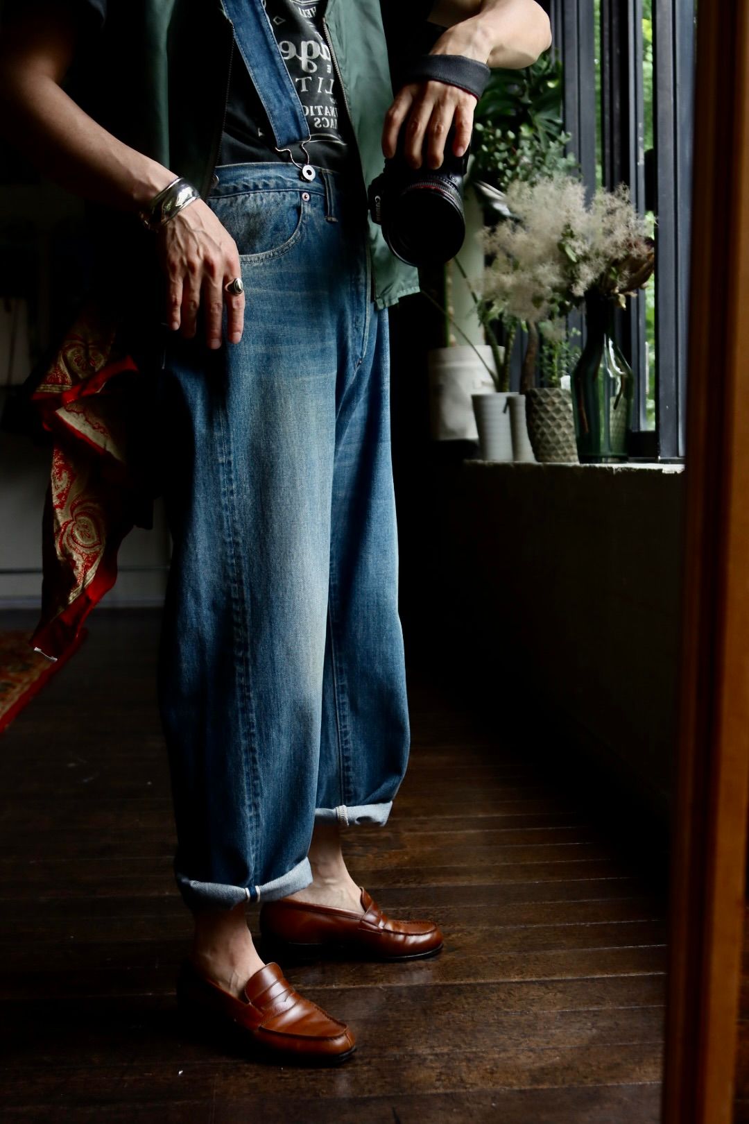 A.PRESSE No.2 Washed Denim Pantsスタイル2023.6.19. | 3371 | mark