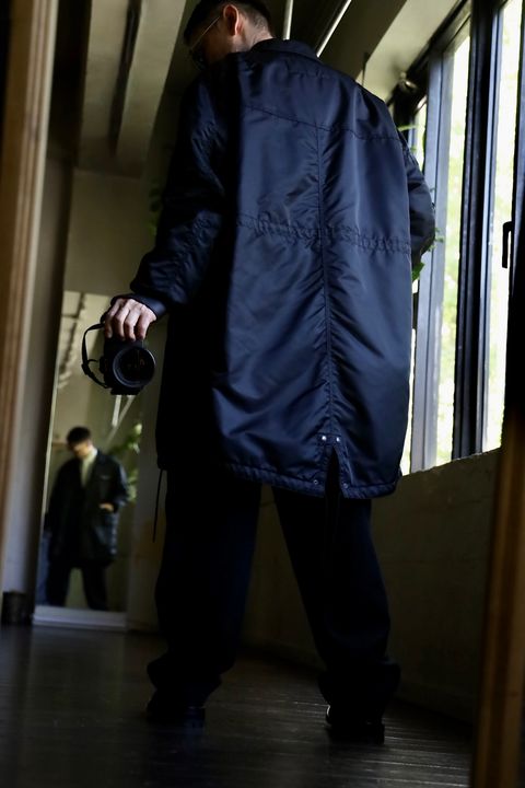 COMME des GARCONS HOMME ナイロンツイルコートスタイル2024.10.05.