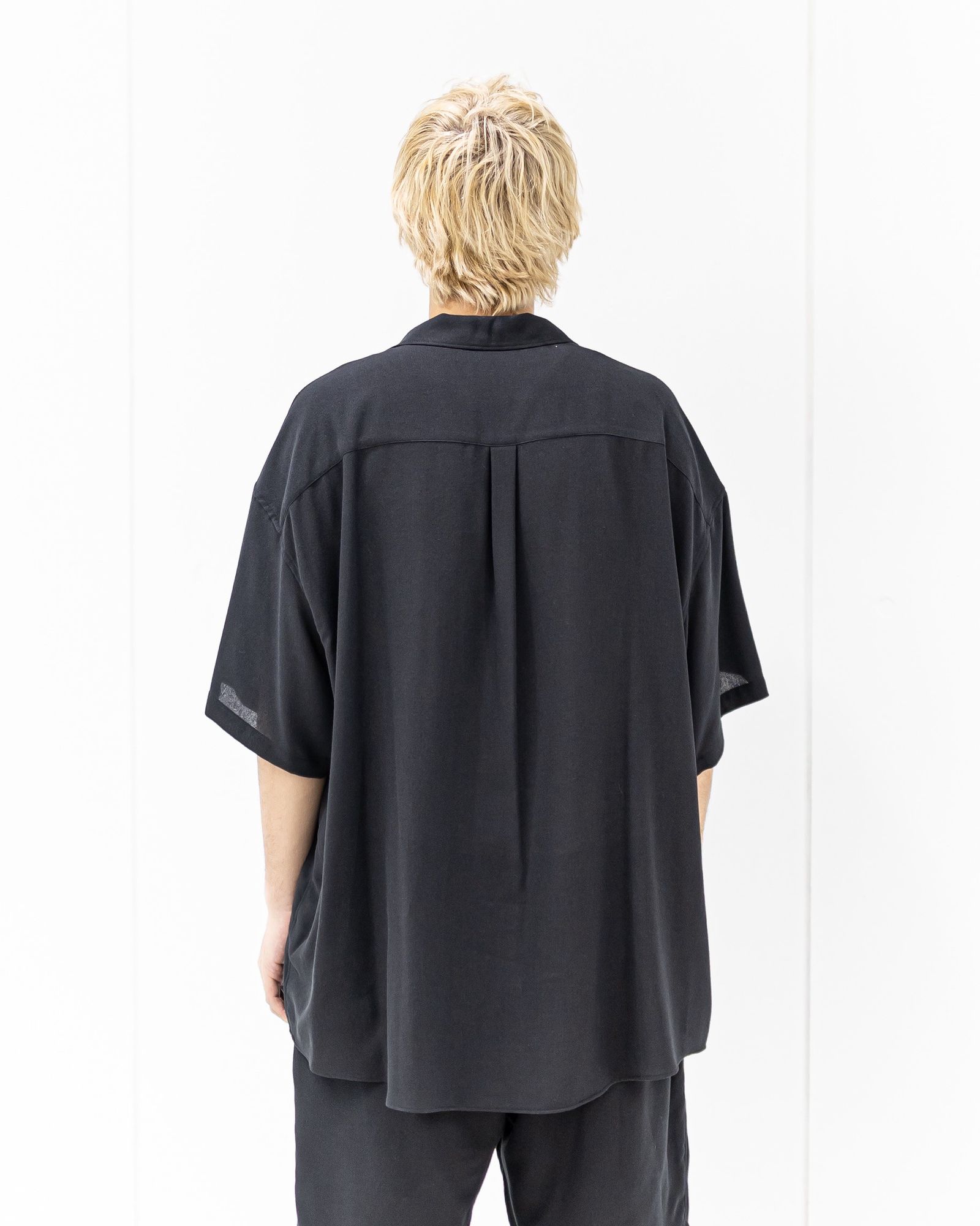Graphpaper Viscose Viyella S/S Sleeping Shirt (CHARCOAL)新作発売！