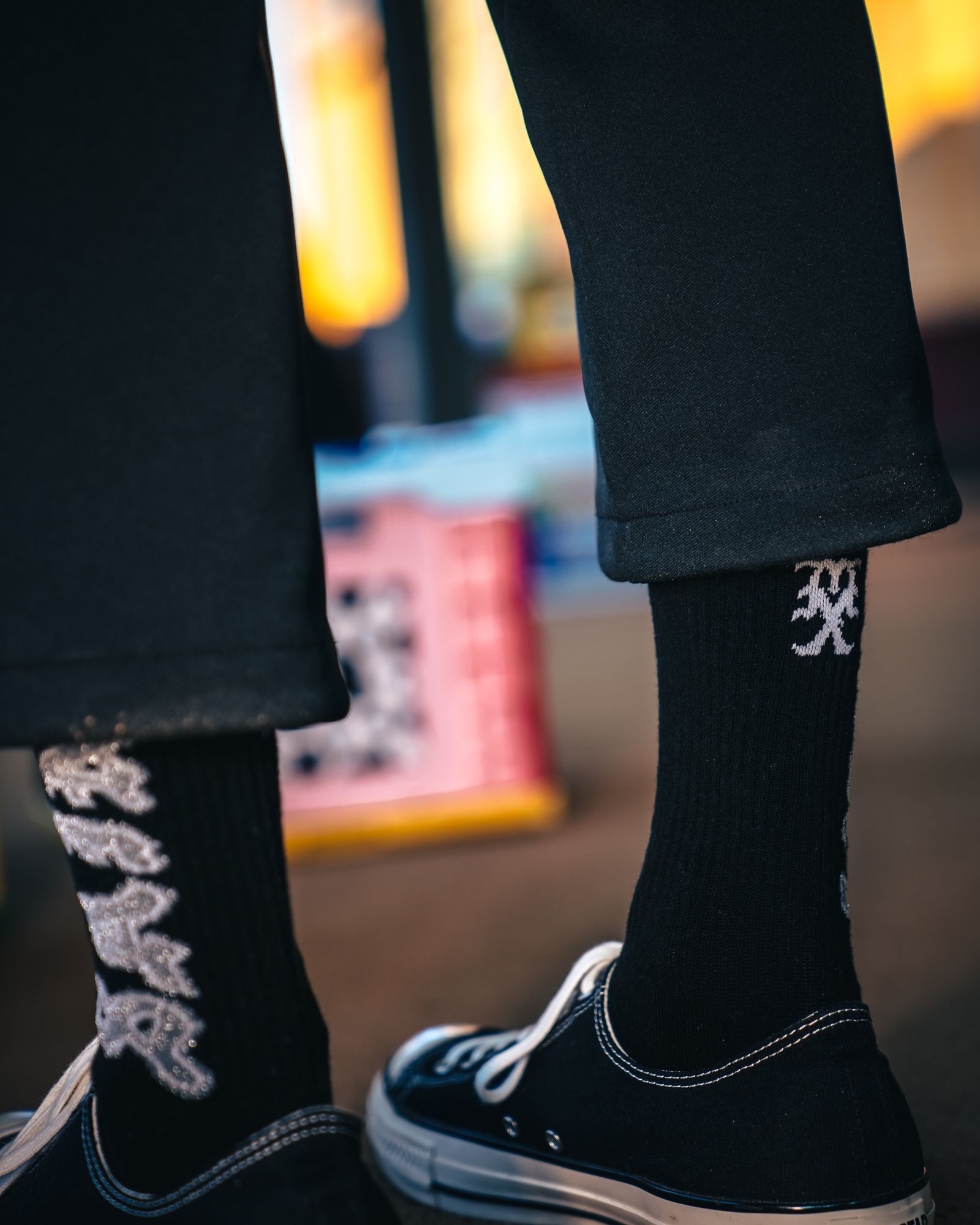 セントマイケル 26SS SAINT SOCKS(SM-MK8-0000-109)BLACK×GRAY☆4月11日(土)発売！