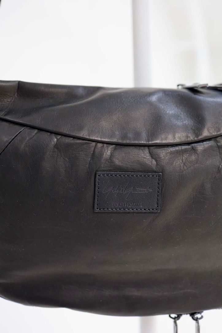 Yohji Yamamoto ハーフムーンショルダーバッグ(HK-I06-761)BLACK☆新作発売！
