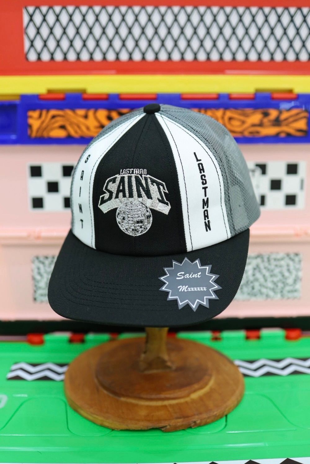 セントマイケル 26SS MIRROR BALL_LM_CAP(SM-MK8-0000-C42)BLACK☆4月11日(土)発売！