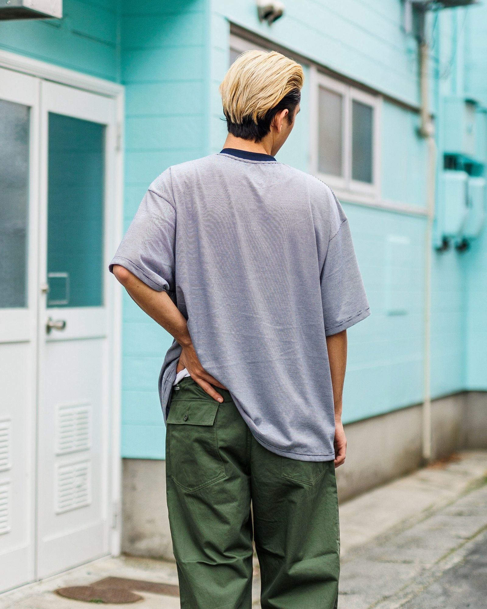 フレッシュサービス MICRO BORDER S/S TEE (FSC251-70115)WHITE×NAVY☆3月15日(土)発売！