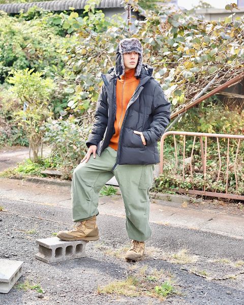 CANADA GOOSE カナダグース23AW Wyndham Parka Black Labelスタイル