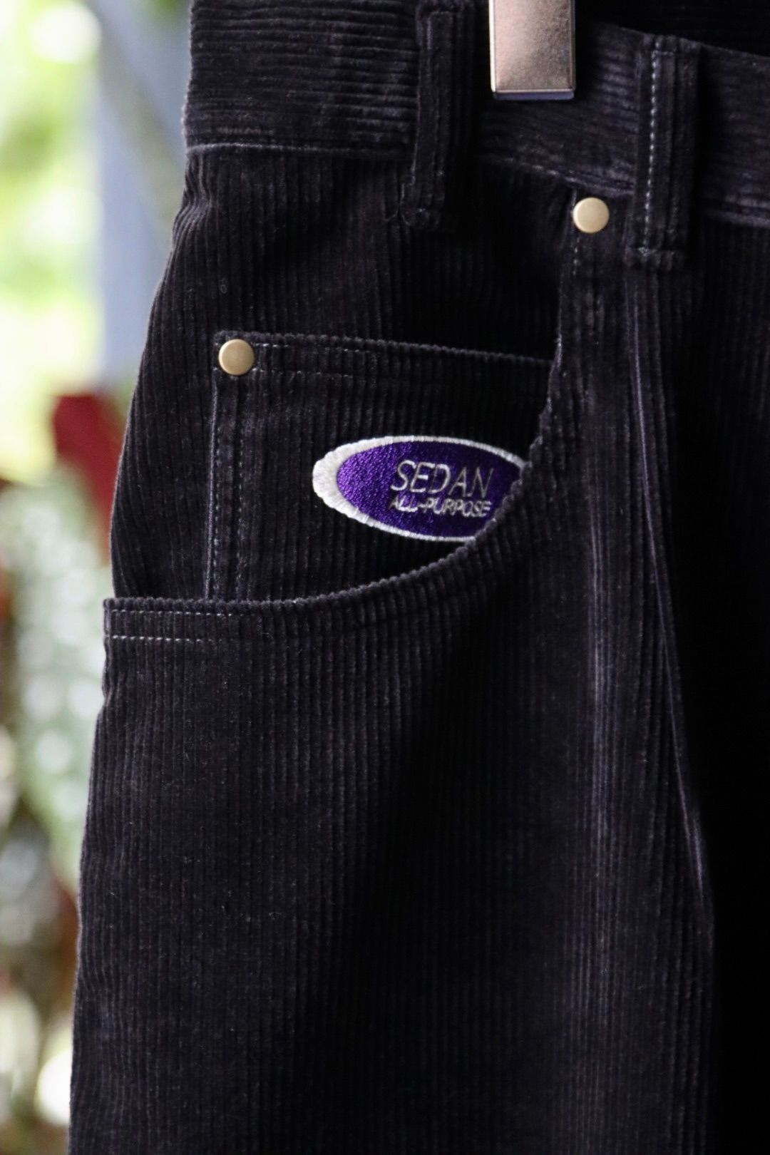 セダンオールパーパス23FW OVAL LOGO CORDUROY PANT(SD23F-PT06)BLACK