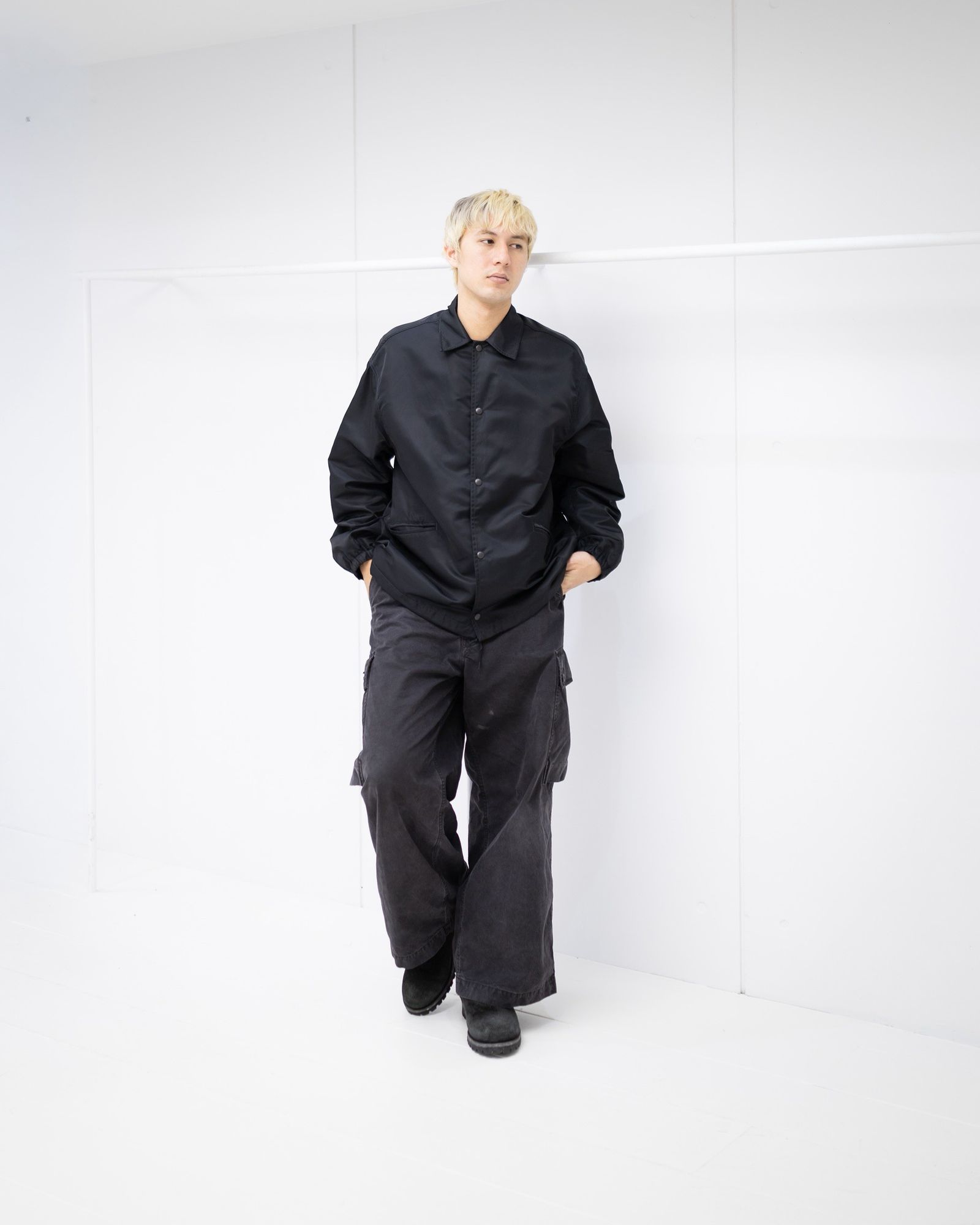 blurhms 26SS Washed Nylon Coach Jacket MARKスタイル！