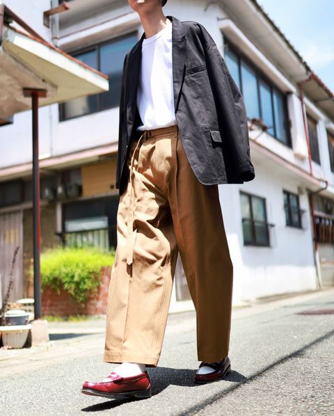 blurhms ブラームス 23FW Belted Chinosスタイル