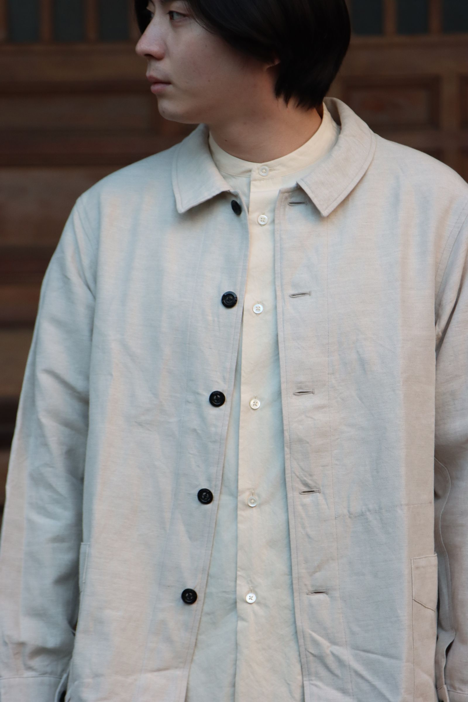 Ets.MATERIAUX  22SS French coveralls"OFF WHITE"style