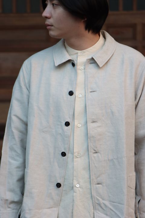 Ets.MATERIAUX  22SS French coveralls"OFF WHITE"style
