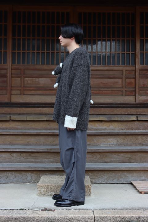 doublet STUFFED CAT HAND-KNITTING PULLOVER(21AW30KN50) style.2021.9.13.