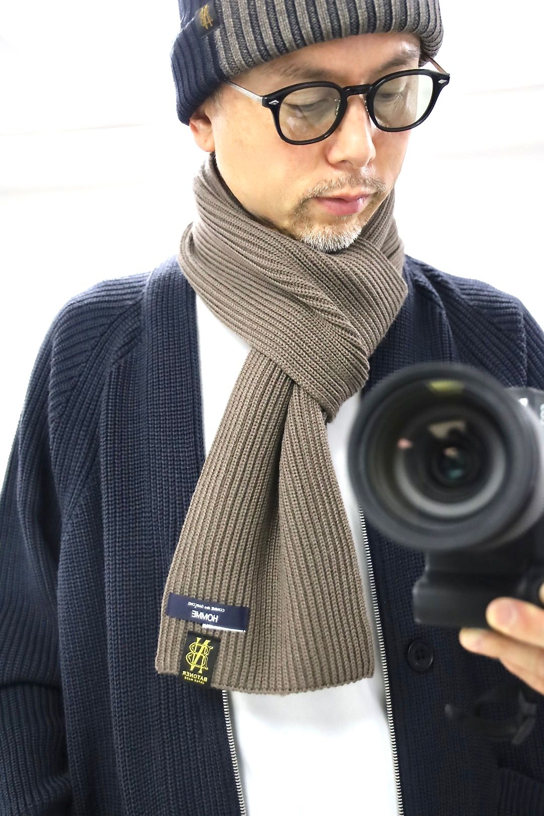 COMME des GARCONS HOMME 26FW BATONER ZIPカーディガンスタイル