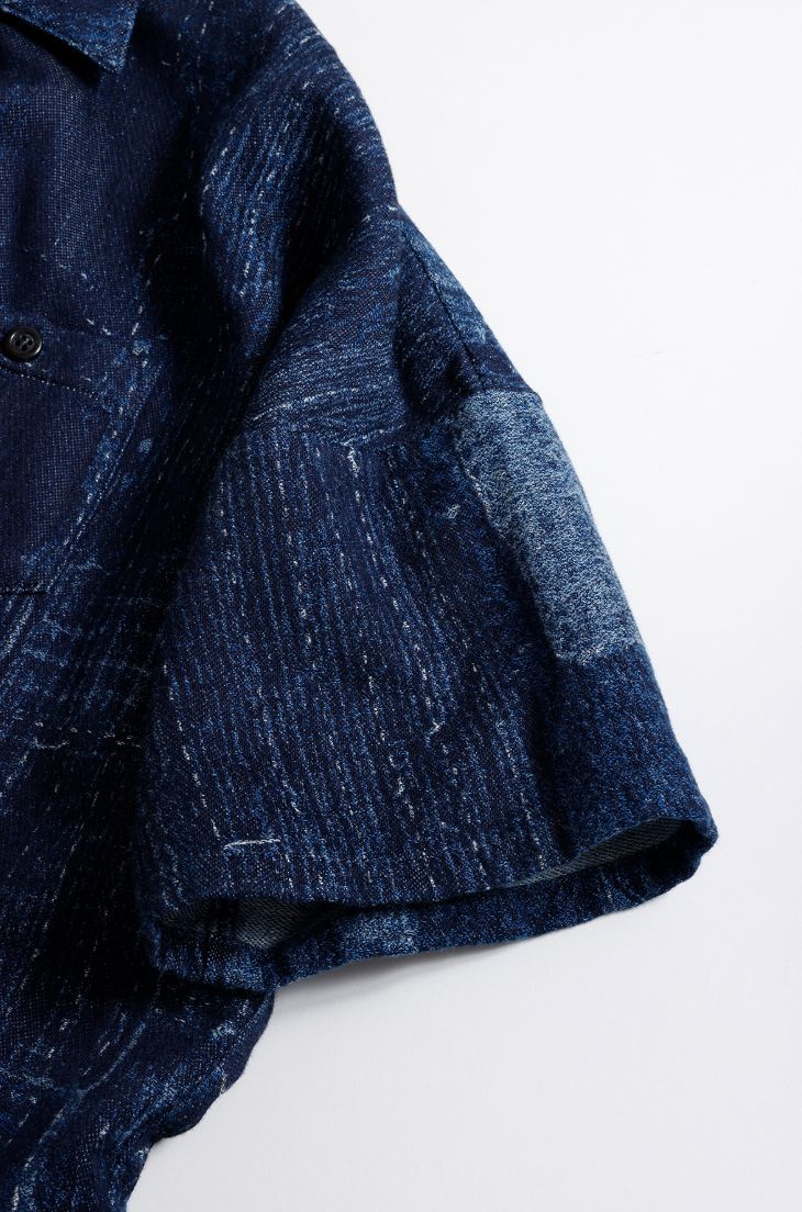 ファンダメンタル 26SS BORO S/S SHIRT RINSE(FA26SH27R)INDIGO☆新作発売！