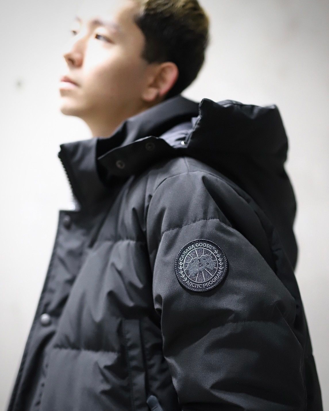 CANADA GOOSE カナダグース 新作Wyndham Parka BLACK LABELスタイル