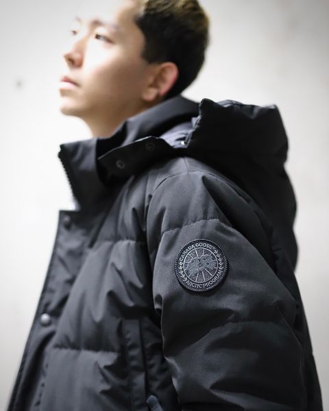 CANADA GOOSE カナダグース 新作Wyndham Parka BLACK LABELスタイル