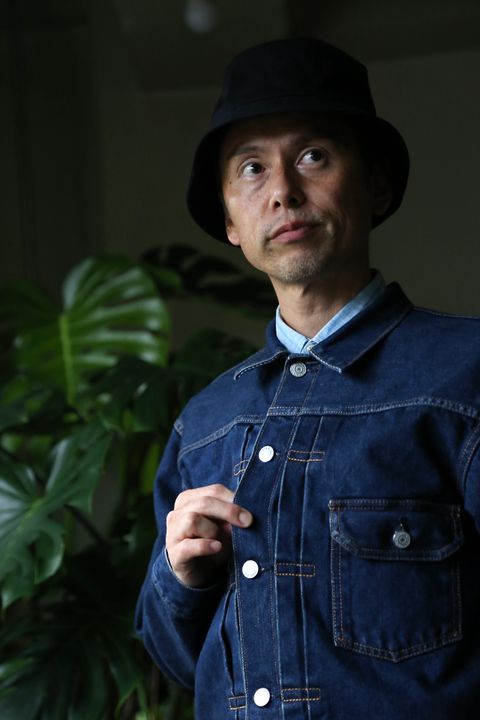 CIOTA本藍スビンコットン13.5ozデニムGジャン"ダークブルーダメージ"style.8.13.