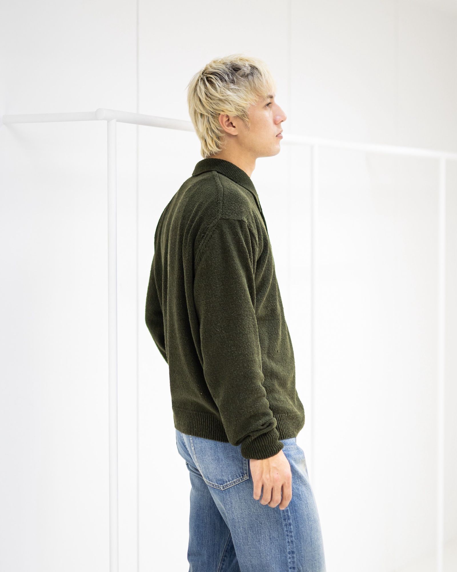 アプレッセ 2026 STYLE1 Washed Silk Nep Polo Shirt(26SAP-03-09)OLIVE☆1月10日(土)発売！