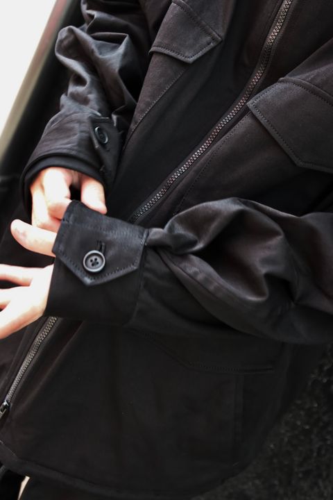 yohji yamamoto 23AW HOODED MILITARY JACKETスタイル