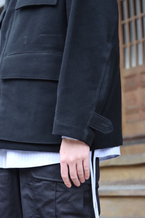 YOKE MILITARY FIELD JACKET"BLACK"style