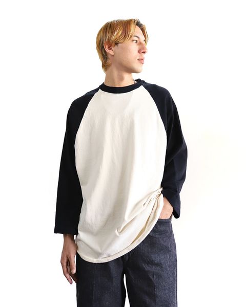 blurhms 24SS 新作Co/Silk Nep Baseball Raglan Tee &12.9oz Denim Slacks style 2024.3.2