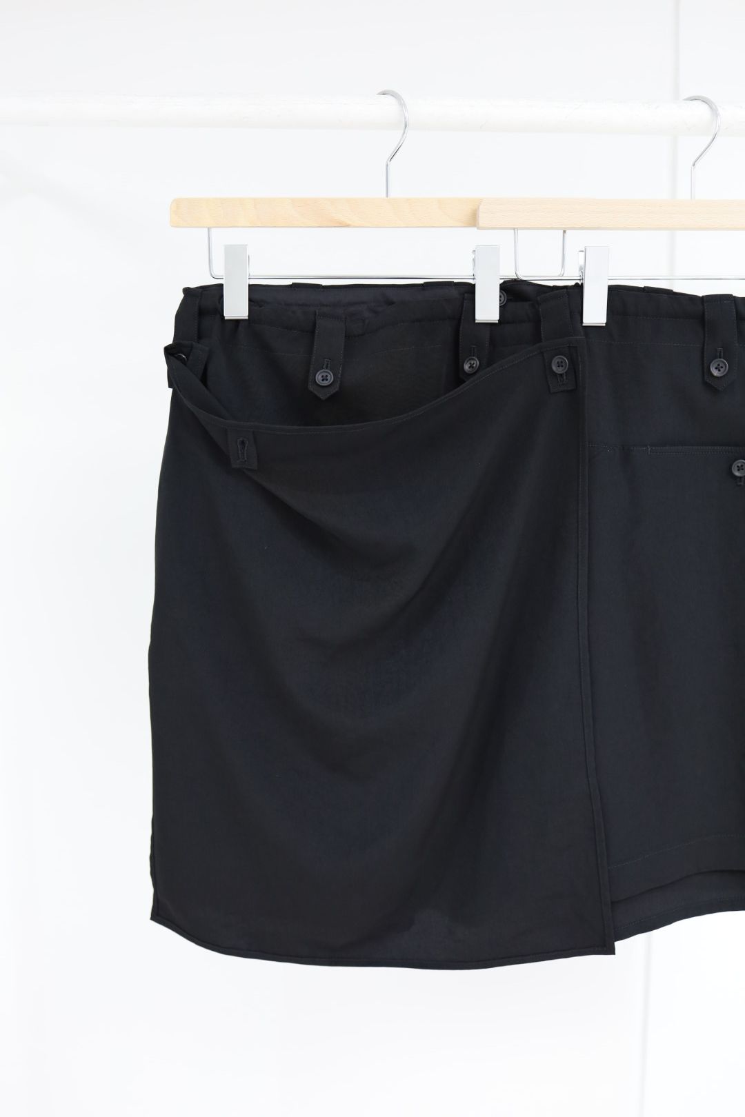 ヨウジヤマモト ドレープ布付きハーフパンツ(HK-P34-500)☆新作発売！