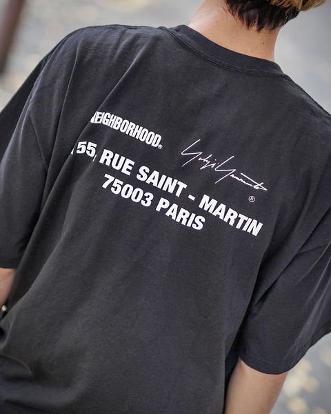 yohji yamamoto x NEIGHBORHOOD TEE SS-2(BLACK)スタイル