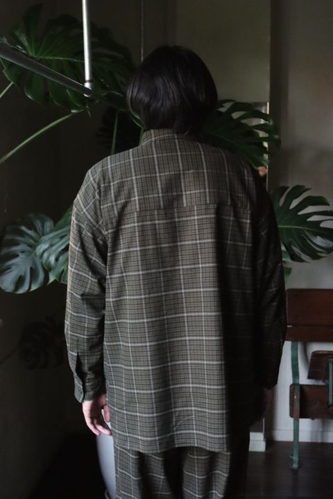FreshService WOOLY STRETCH TAB-COLLAR SHIRT style.2022.9.10