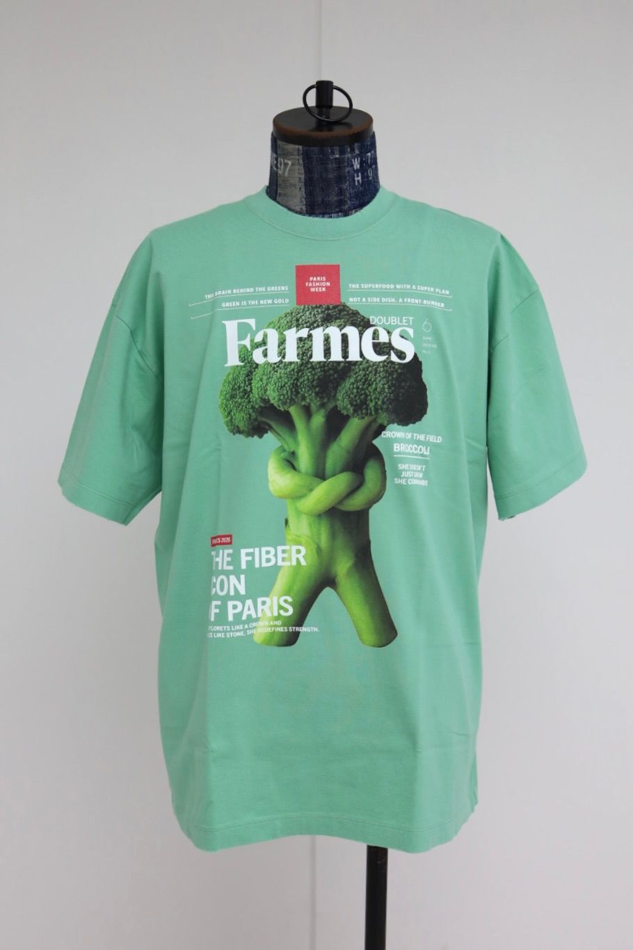 doublet ダブレット26SS FARMES MAGAZINE COVER T-SHIRT (26SS34CS430) GREEN★1月17日(土)11:00発売！