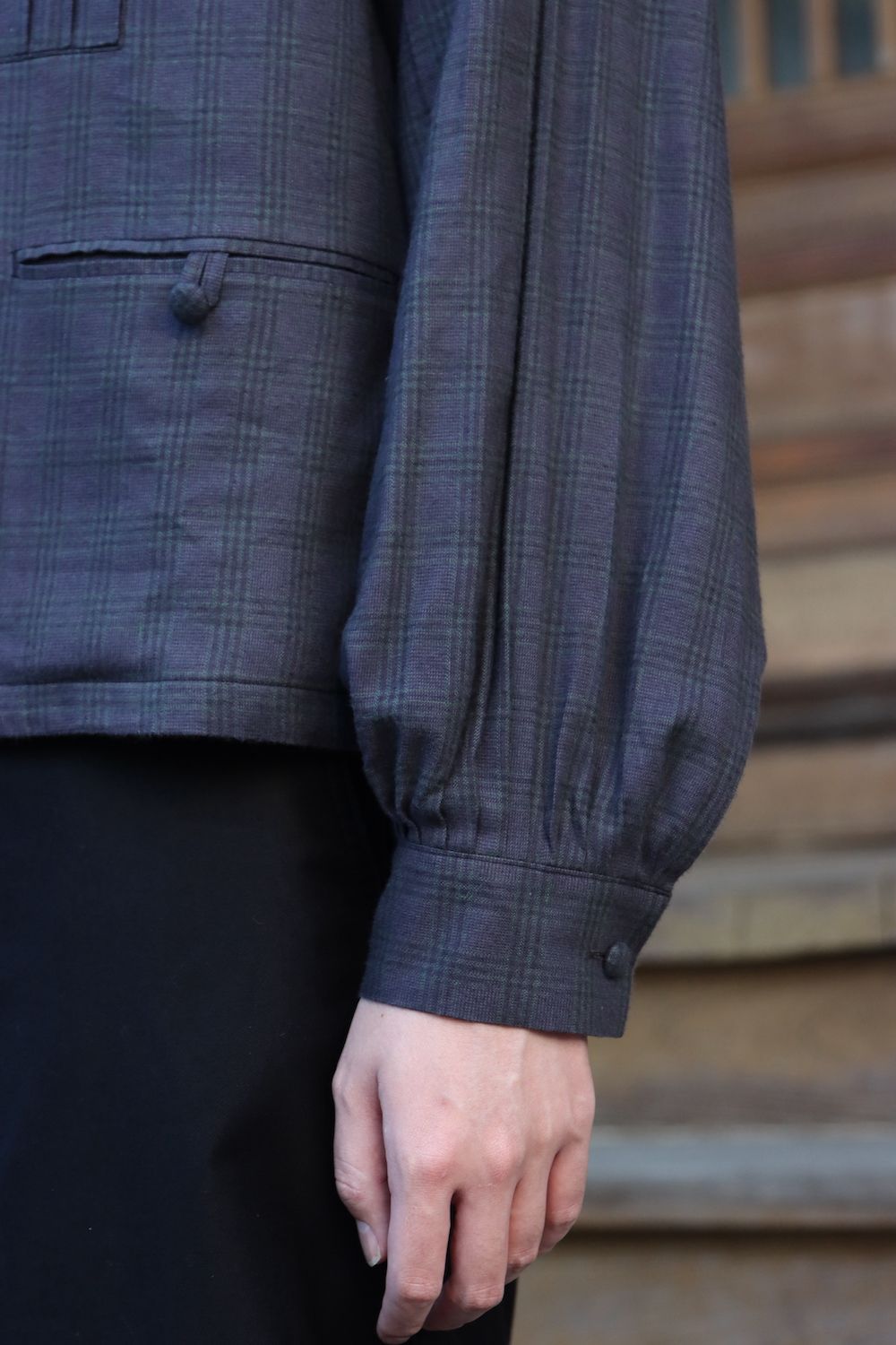 MATSUFUJI Flannel Check Pleats Jacket(M213-0301) style.2021.10.11.