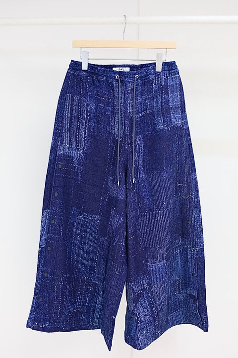 ファンダメンタル 26SS BORO SIDE BUTTON HAKAMA PANTS RINSE (FA26PN17R) INDIGO☆新作発売！
