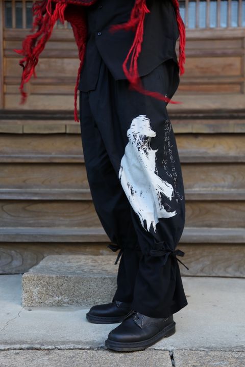 Yohji Yamamoto 朝倉ペイント手編タートルCニットstyle.10.1.