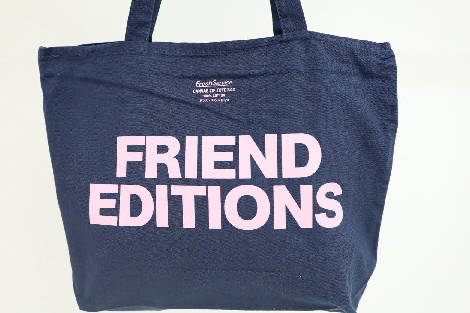フレッシュサービス FRIEND EDITIONS CANVAS ZIP TOTE BAG(FSP261-90091FE)NAVY☆3月14日(土)発売！